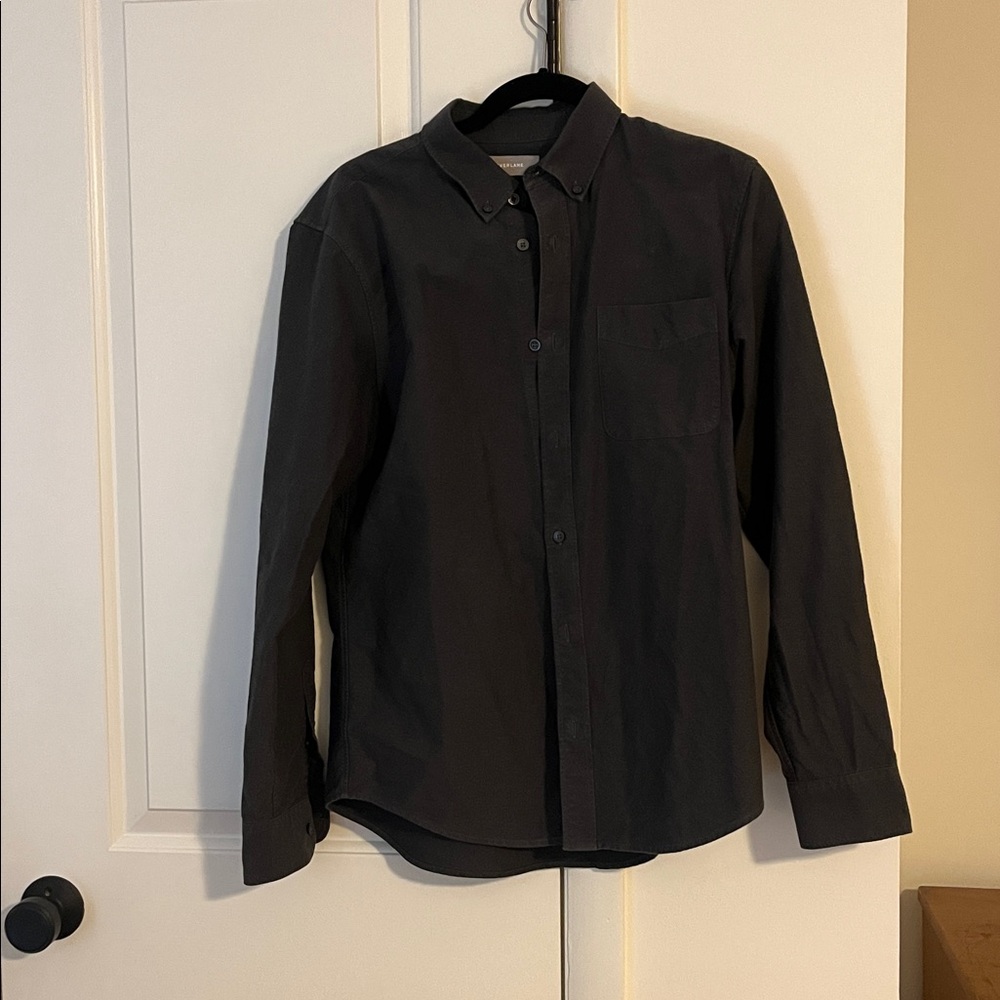 Everlane Dark Gray Casual Button-Down Shirt